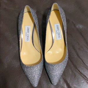 Jimmy Choo Glitter Pump (short heel)